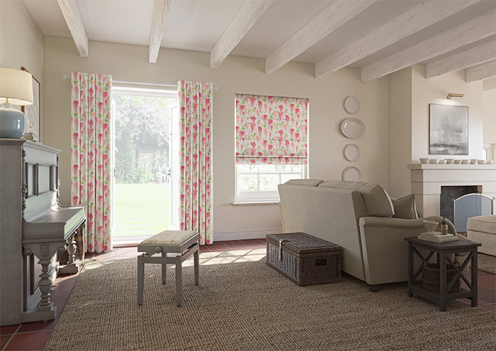 Wisteria Silk, Vivid Pink - Made to Measure Curtains - Image 8